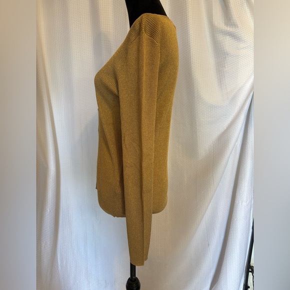 Ralph Lauren light bronze metallic cardigan and tank top 2 pc set size large NWT - Picture 2 of 9